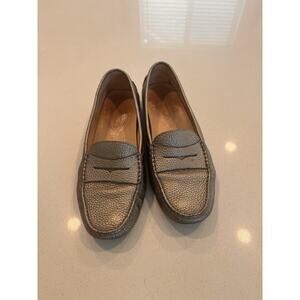 Tods Pewter Moccasins 38 See Pics For Wear